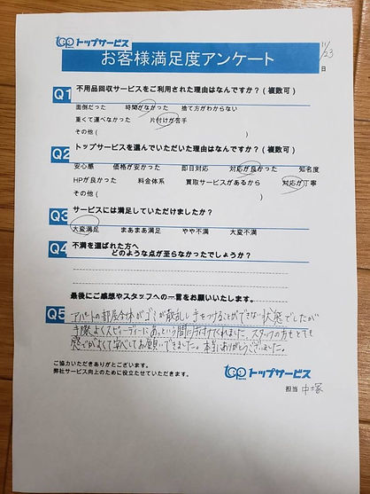 不用品回収 トップサービス 広島口コミ 山県郡