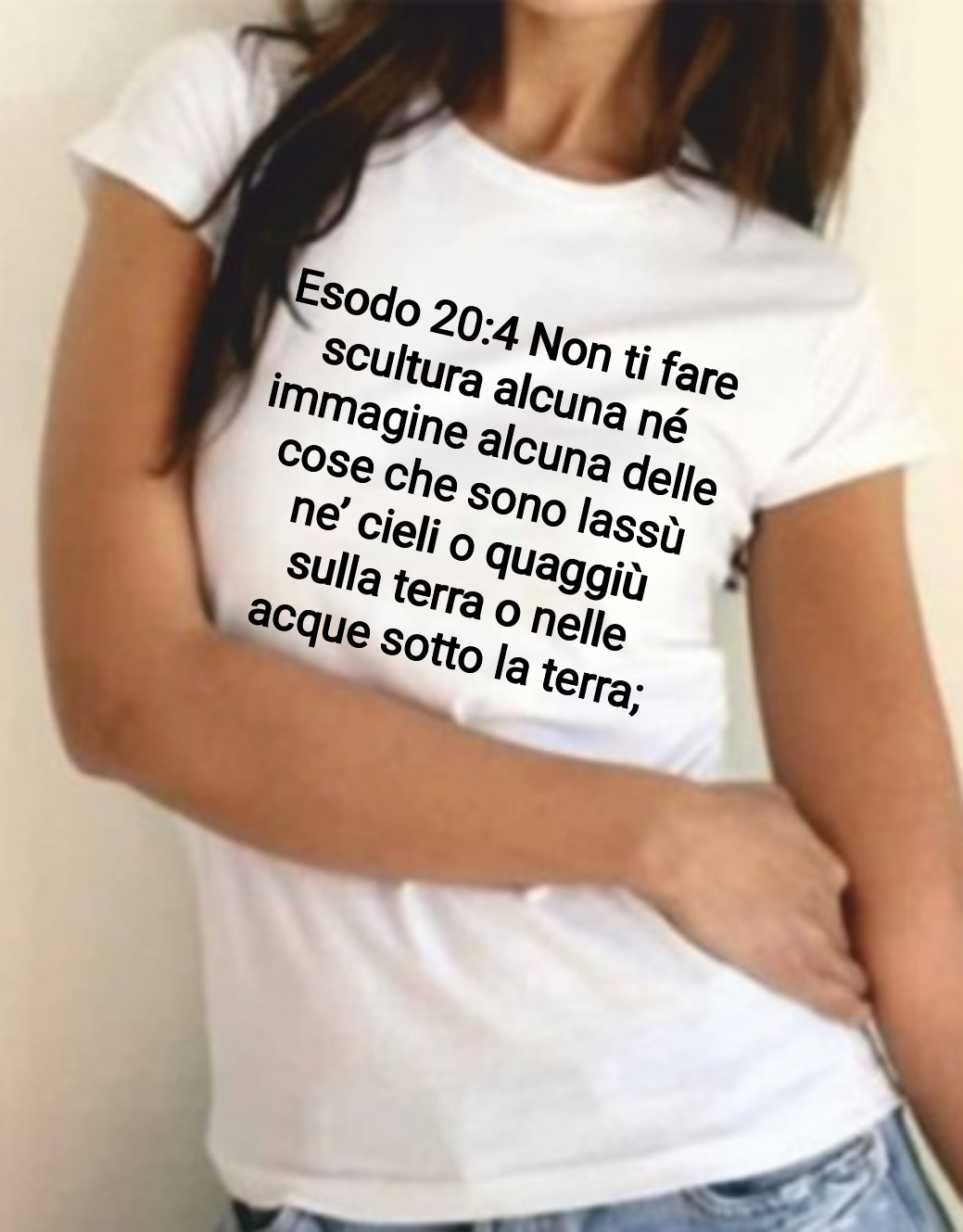 Esodo 20:4 Non ti fare scultura alcuna né immagine alcuna delle cose che sono la