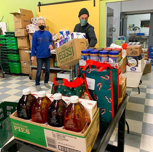 Greenwich Boy Scouts donate 1,384 lbs. of food and goods!