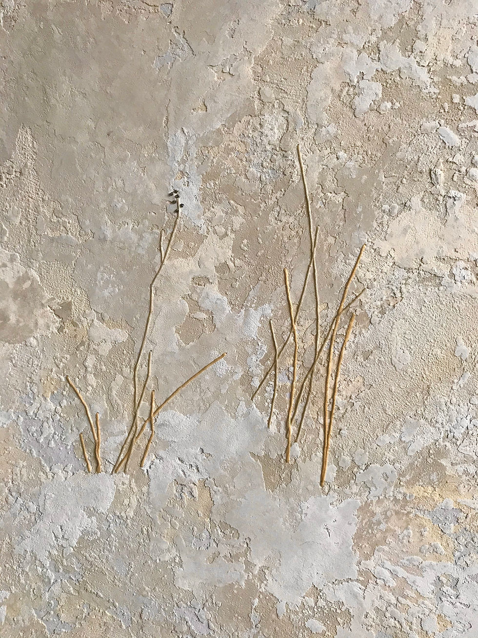 Thumbnail: Perennials - Framed Fresco Artwork with Embroidery