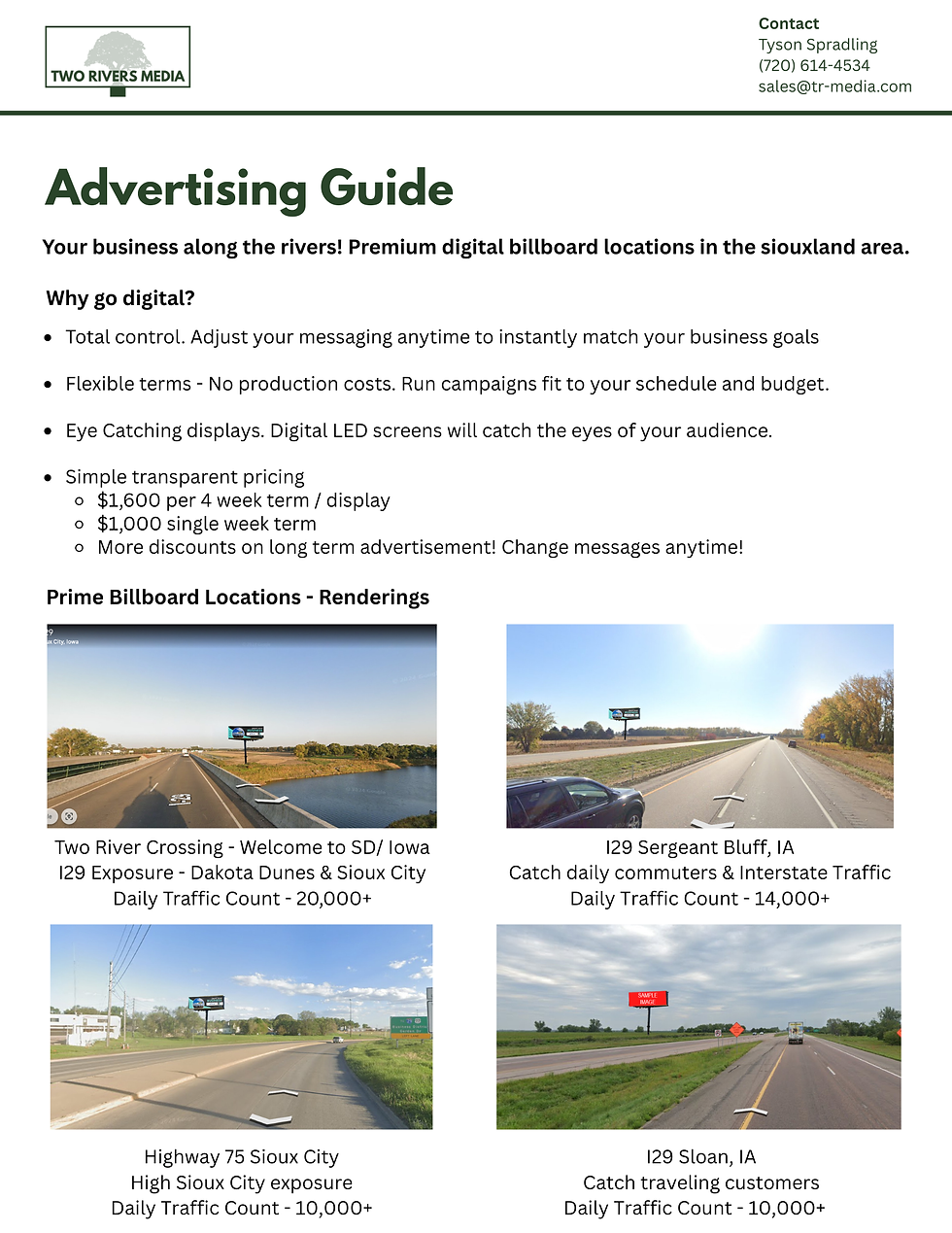 Two Rivers Media Advertising Guide