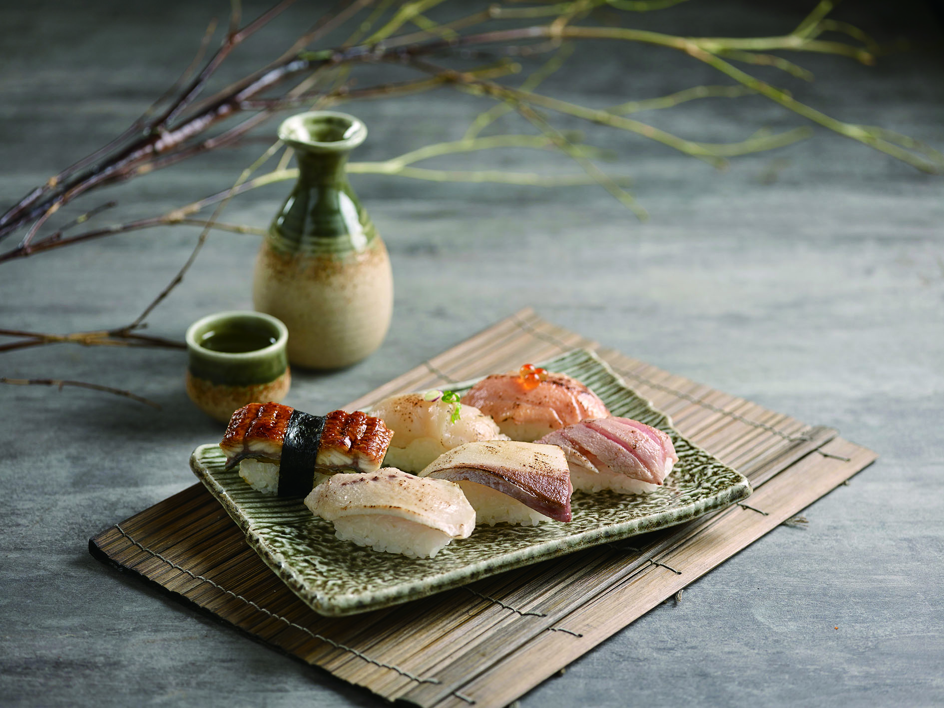 Arranged Food and Objects