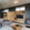 Modern Living Room - Media wall installation from Knot and Grain Wiltshire Ltd