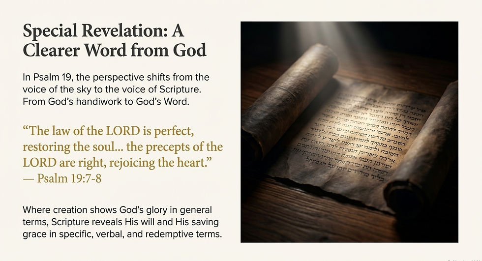 Special Revelation, God's Word