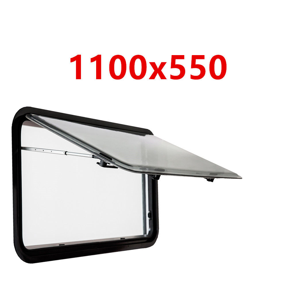 Round Corner Caravan Push Out Window 1100x550mm