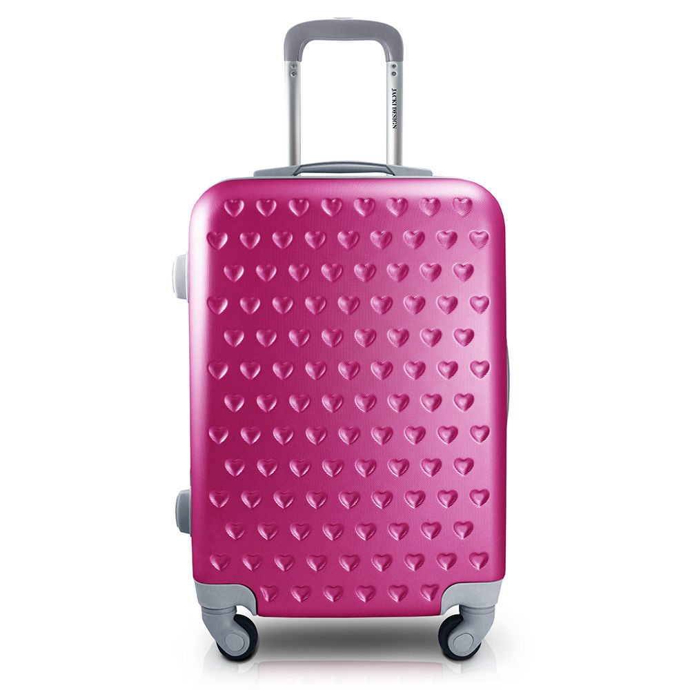 Mala de Viagem p/ Bordo 360° Rosa Choque Love Pequena 10kg
