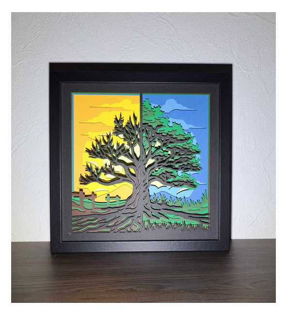 Shadow box : Arbre
