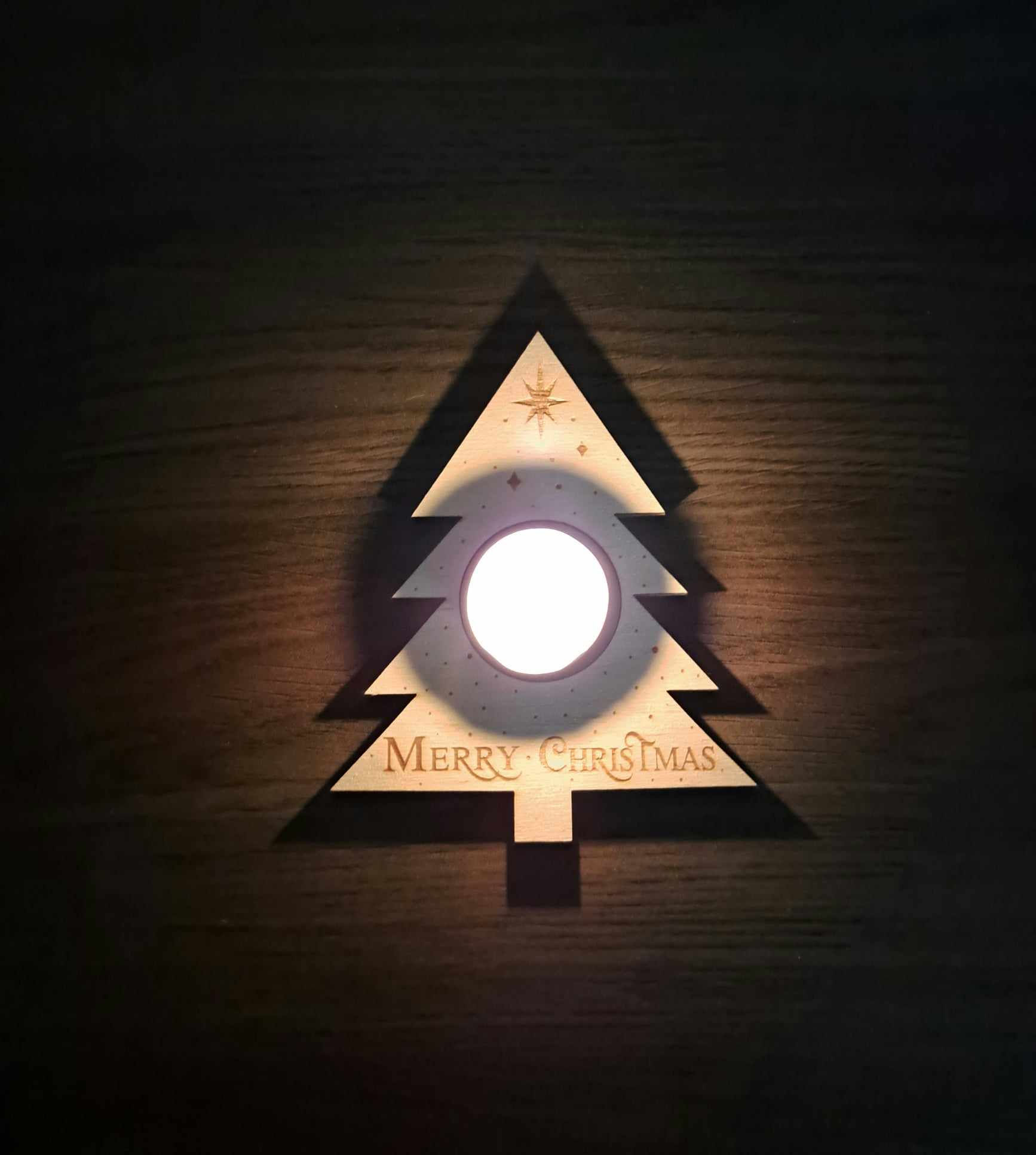 Bougeoir : Sapin 4 branches