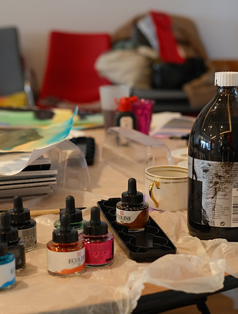 Atelier artistique - Médiation culturelle - Encre de Chine