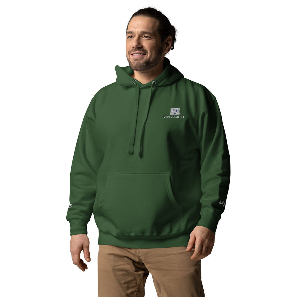 Thumbnail: green plug hoodie
