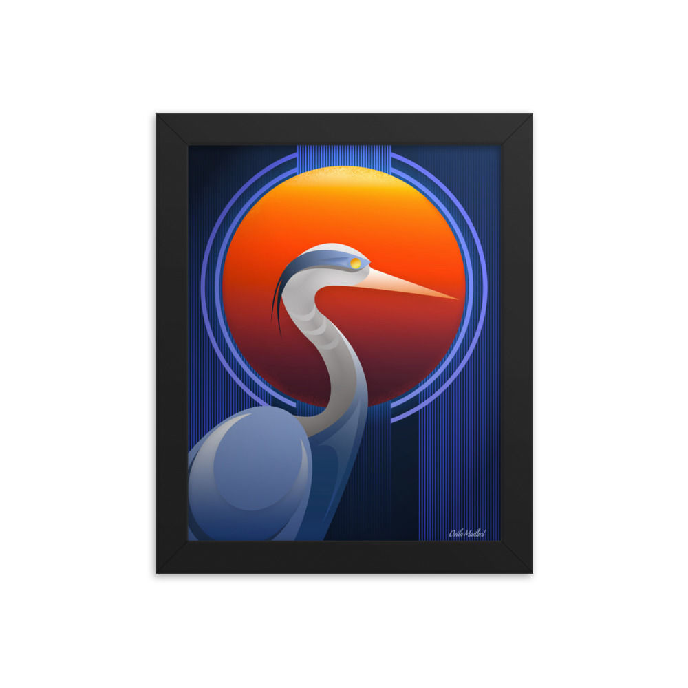 Blue Heron (8x10) Small Print