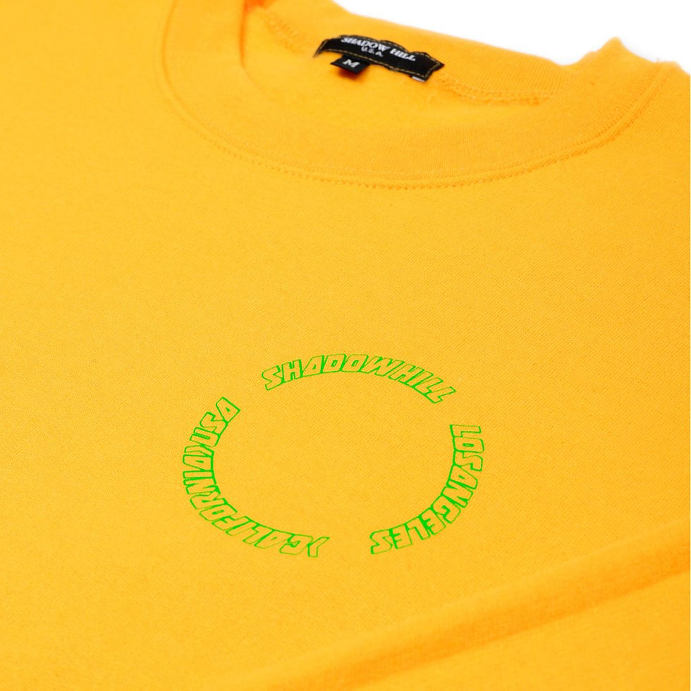 Thumbnail: Shadow Hill TANGERINE CIRCLE PRINT CREWNECK
