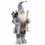 Thumbnail: Standing Santa Claus in grey color and eco-fur suit (62cm)
