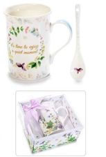 Thumbnail: Porcelain cup and spoon gift box (2 assortments)