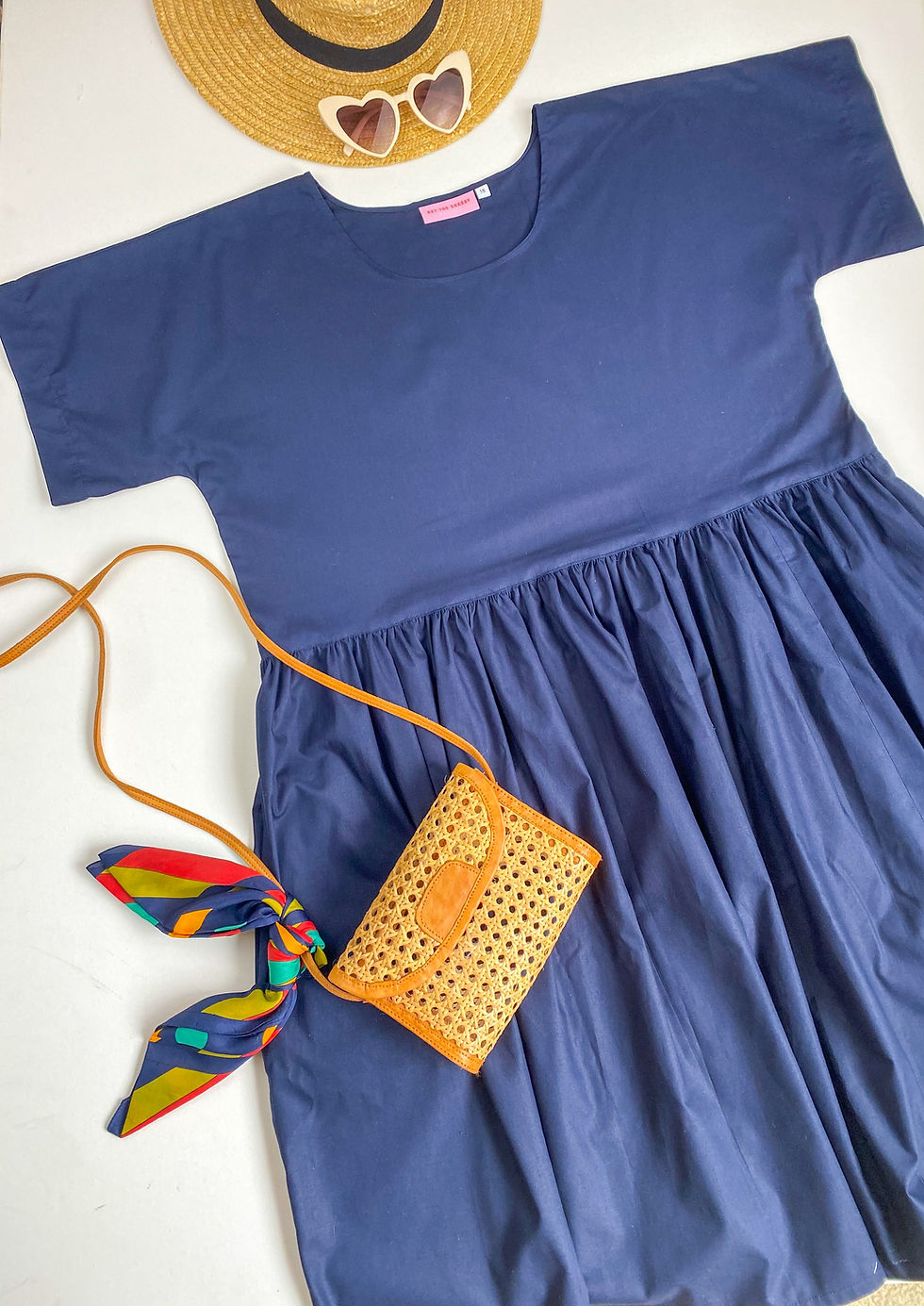 Thumbnail: Handmade Smock Dress. Choose Your Colour and Style. Sizes 6-30