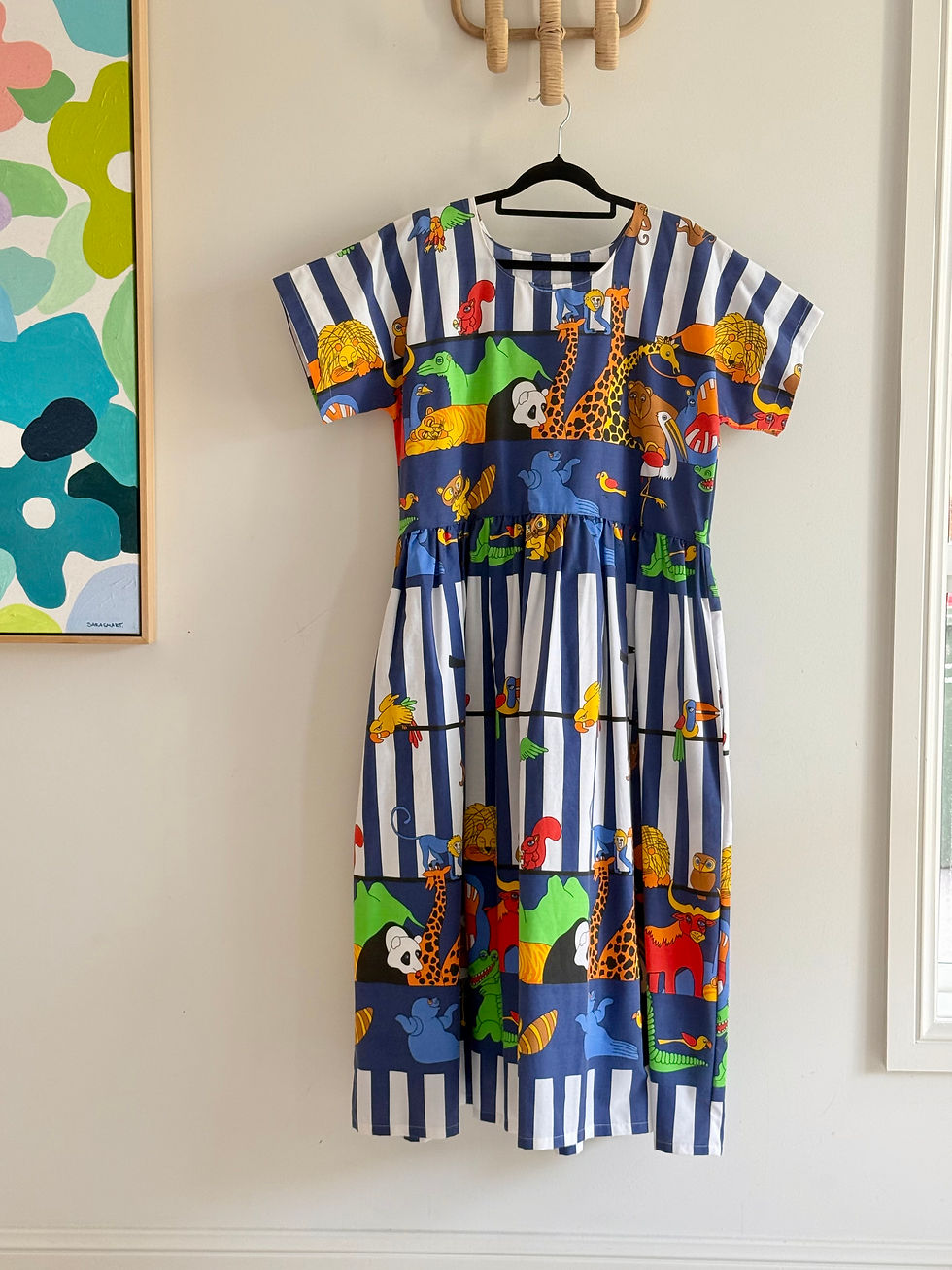 Thumbnail: Ready Made Zoo Parade Smock Dress