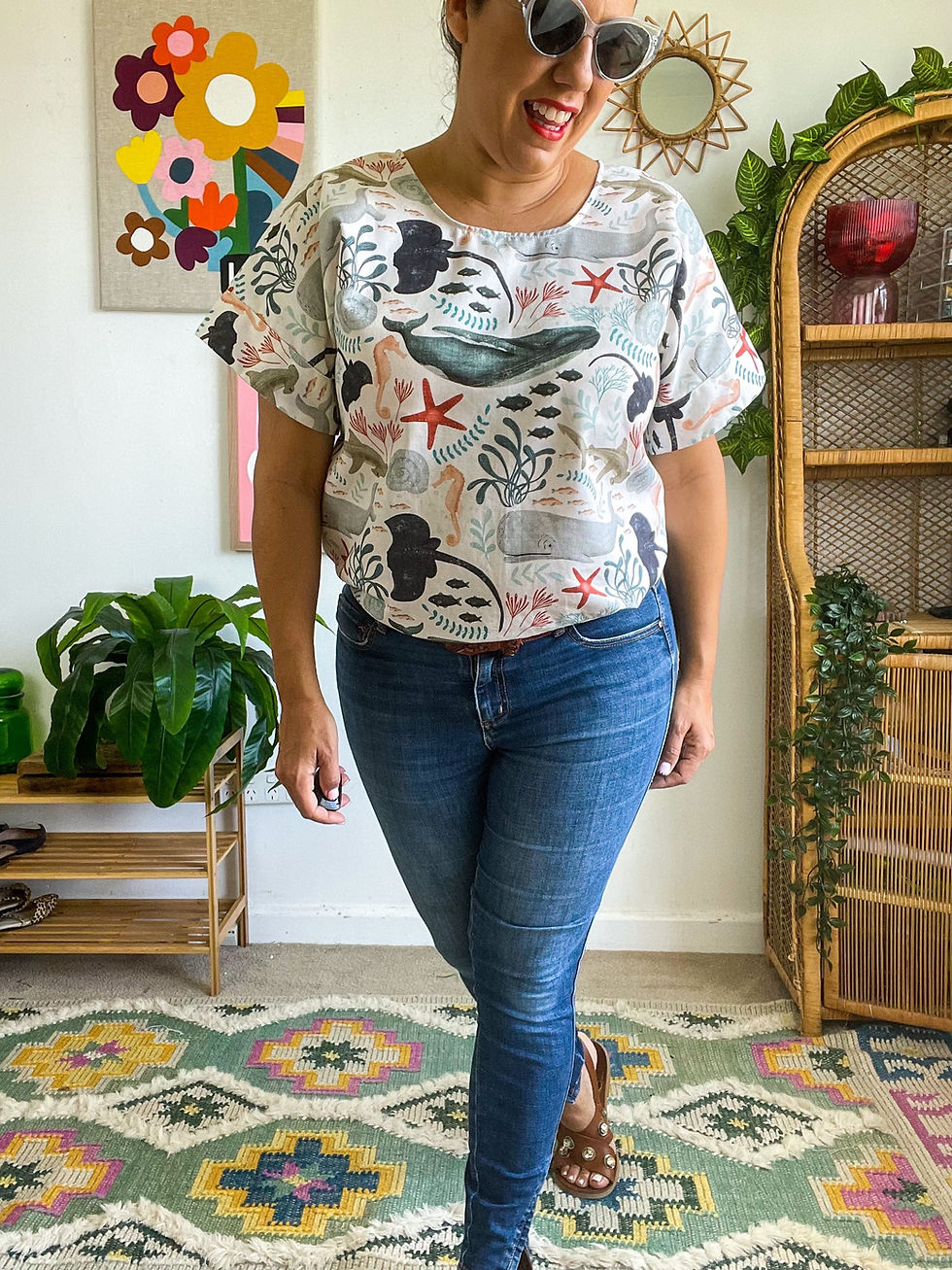 Thumbnail: Doops Colour Carnival Boxy Top. Size 6-30