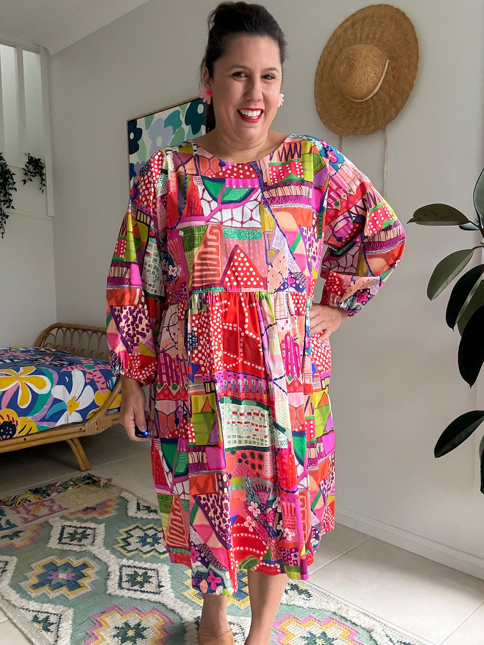 Thumbnail: Ready Made Miss Moresby Parade Smock Dress.