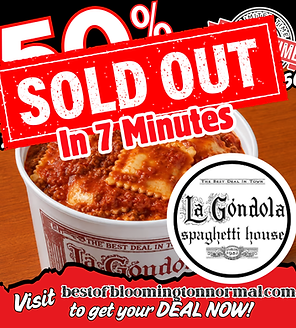 La Gondola Spaghetti House $25 certificate for $12.50