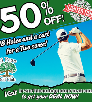 El Paso Golf Club 18 holes a cart for Two some!