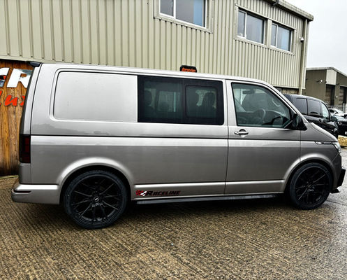 Silver VW T6 Side view