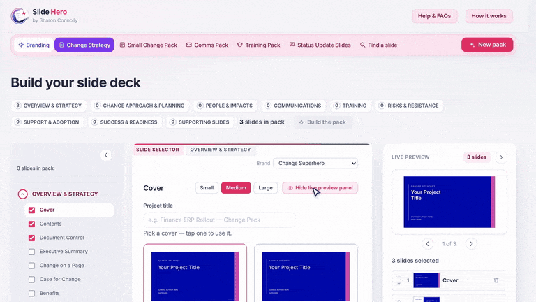 choosing your slide hero pack details and building your slide strategy