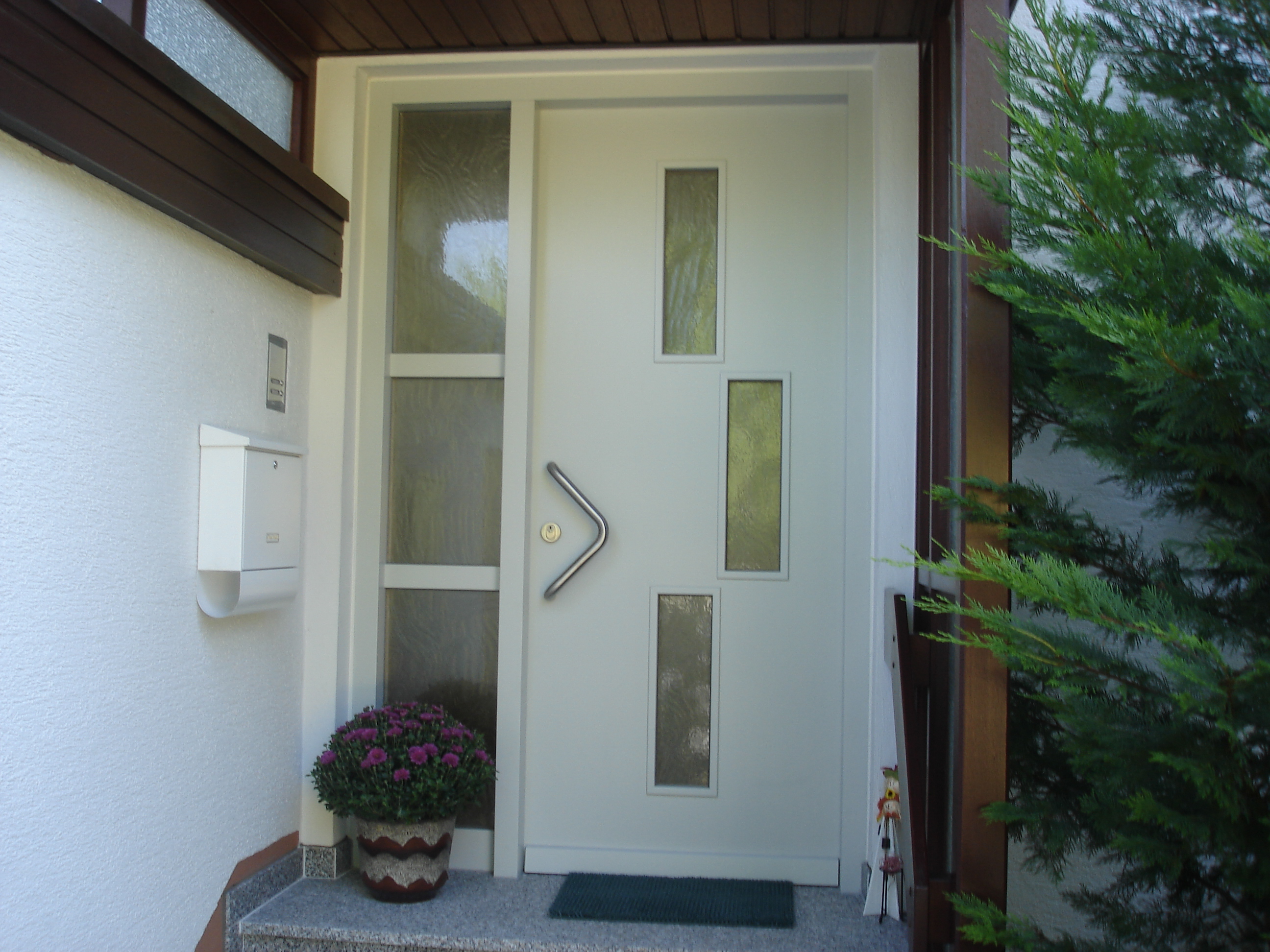 Haustürelement Weiß Lack