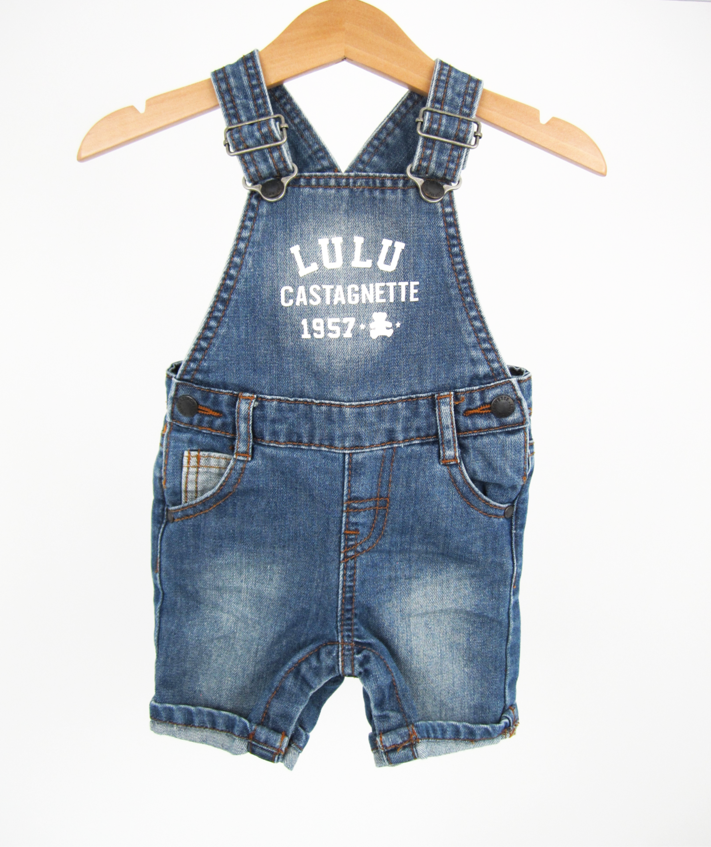 LULU CASTAGNETTE- Salopette short 6 mois