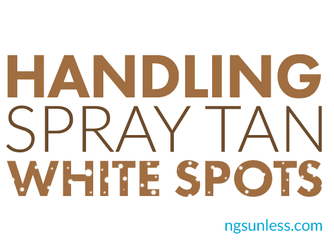 Handling Spray Tan White Spots