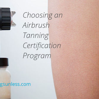 Choosing an airbrush tanning certification program