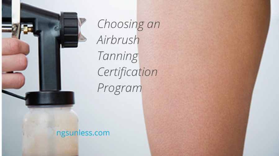Choosing an airbrush tanning certification program