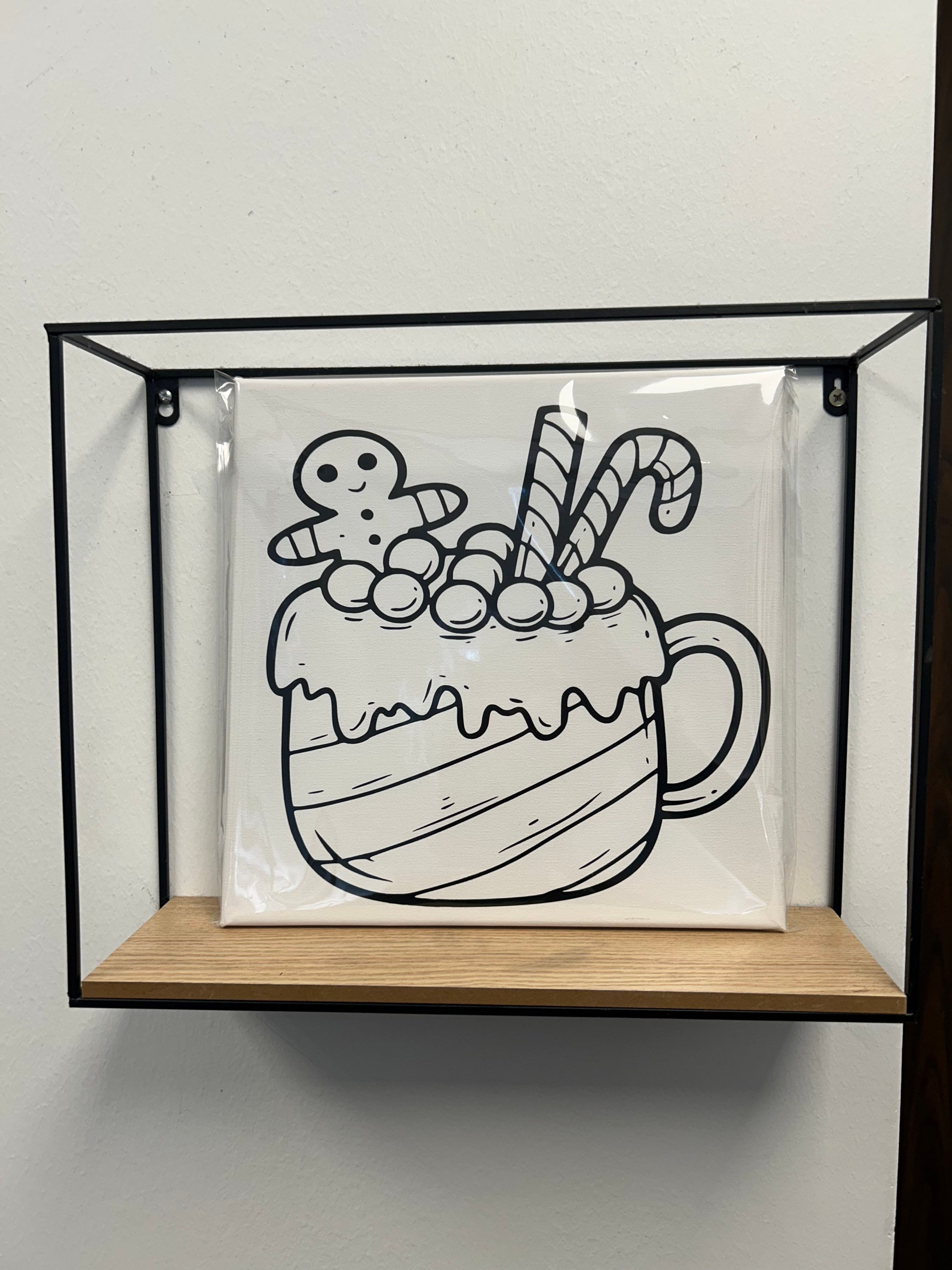 ginger bread sip & paint to go kit  