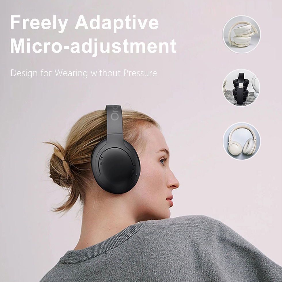 Thumbnail: Orashare HS01 Wireless Headphones ANC Noise Canceling Foldable Bluetooth Headset