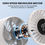 Thumbnail: Orashare HF10 Mini Fan 4000mAh Rechargeable Fan 5 Speed Strong Wind Portable Fol