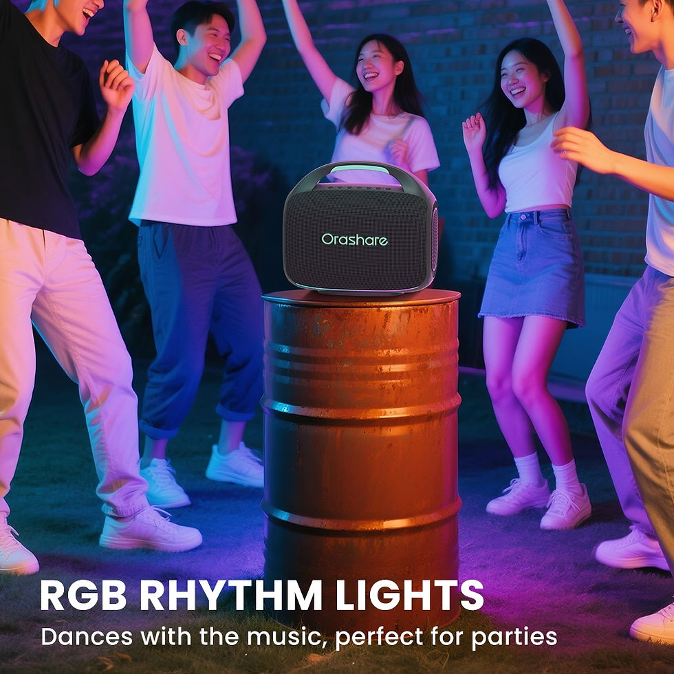 Thumbnail: Orashare BS08 Max 40W PartyBox Bluetooth Speaker Deep Bass RGB Light TWS Pairing