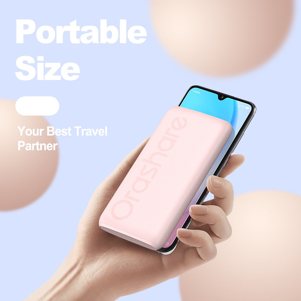 Thumbnail: Orashare O10 Pro Powerbank Stylish and Slim PD 20W Fast Charge Type C Power Bank