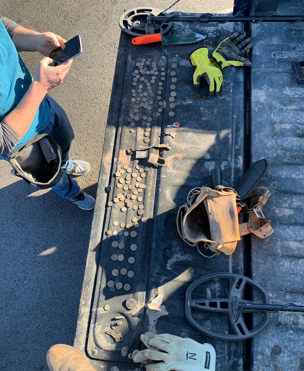 Metal Detecting at the State Fair with my Dad