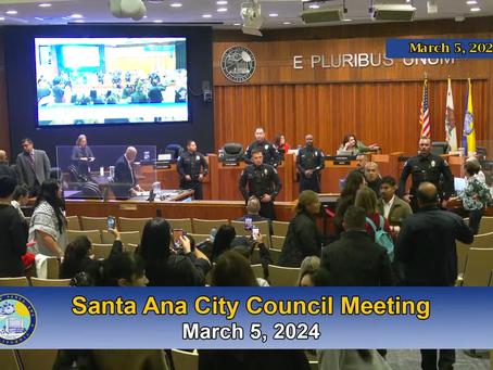 Santa Ana City Council Meeting Descends into Chaos Over Divisive Ceasefire Resolution