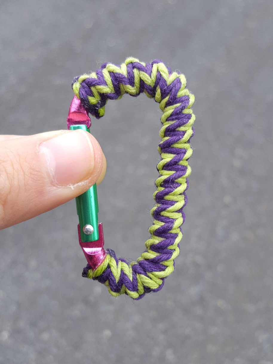 Thumbnail: "Wildflower" Hemp-Braided 2" Carabiner