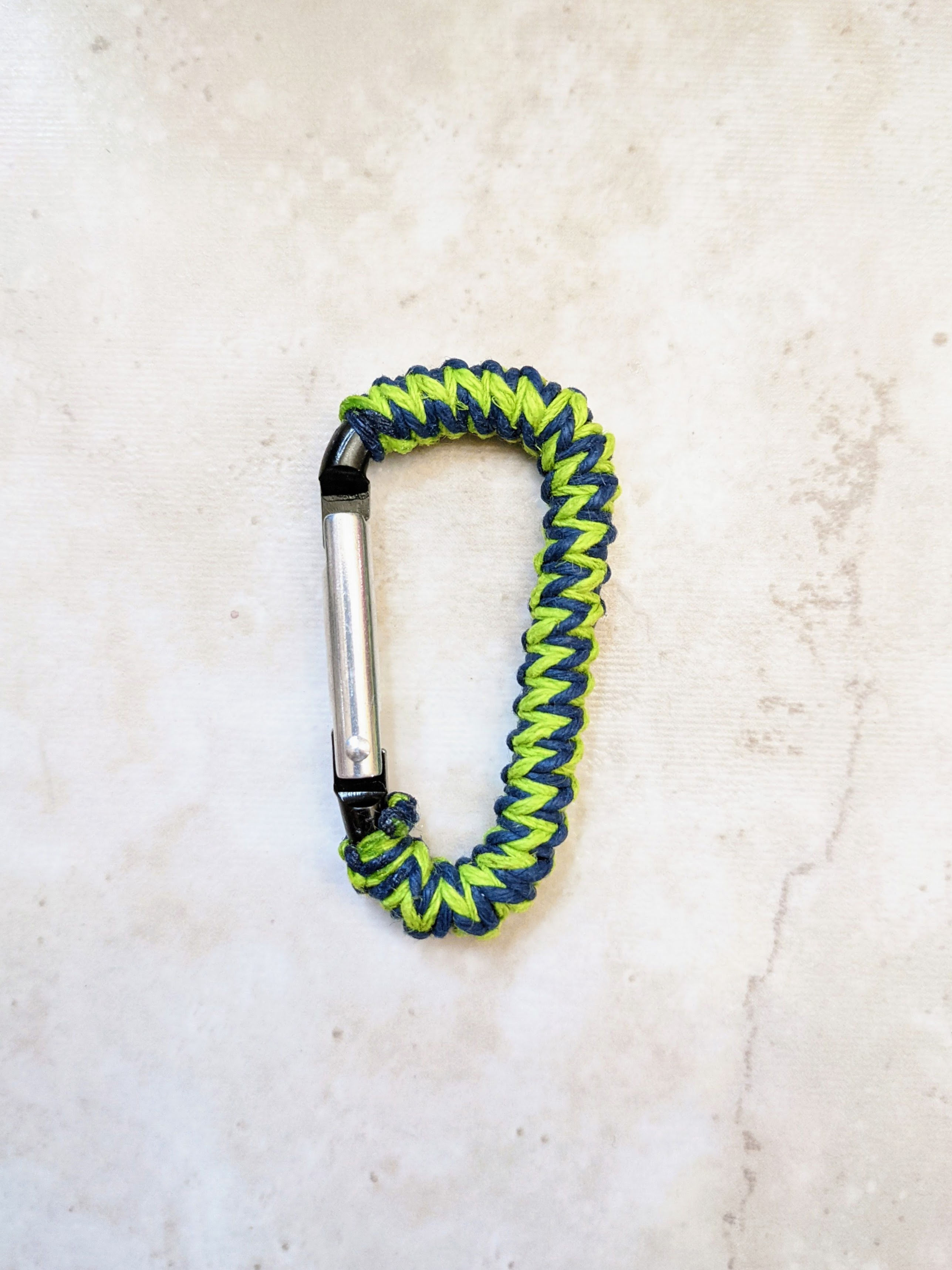 "Seahawks" Hemp-Braided 2" Carabiner