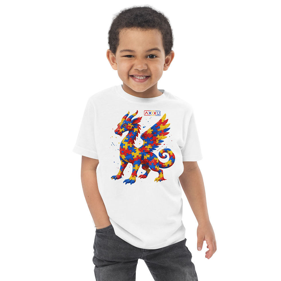 Thumbnail: Tiko the Colorful Alebrije Toddler T-Shirt by AXIXU