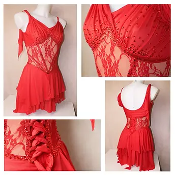 costume-robe-rouge-pole-danse-patinage-roller-artistique-twirling-creations-justaucorps-dr