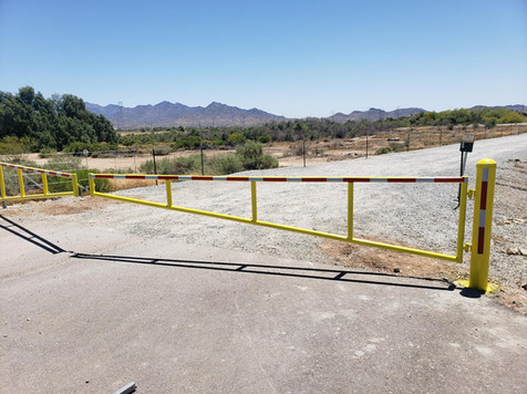 swinging gate installation, fencing
