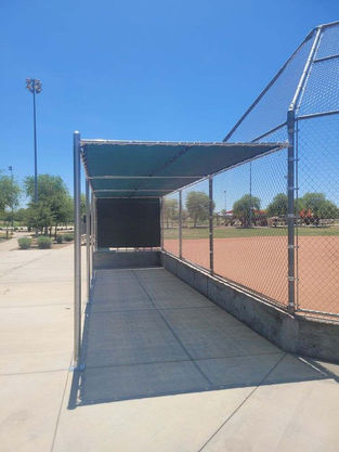 sport shading, dugout shading, fan shades, backstop shading