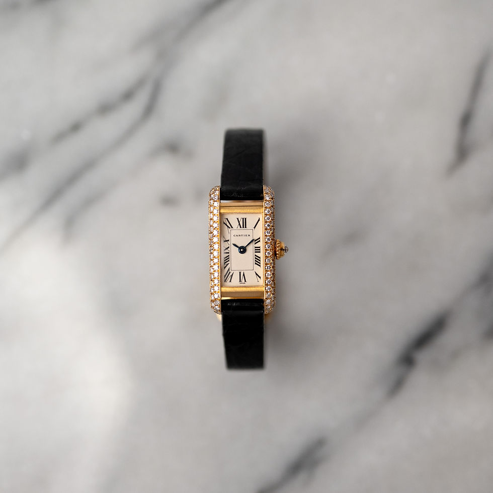 Cartier Tank Allongée Mini Yellow Gold Diamonds