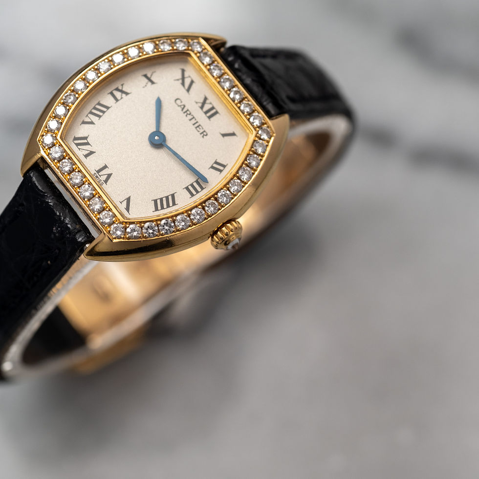 Thumbnail: Cartier Tortue Yellow Gold Diamonds