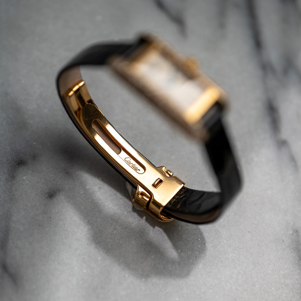 Thumbnail: Cartier Tank Allongée Mini Yellow Gold Diamonds