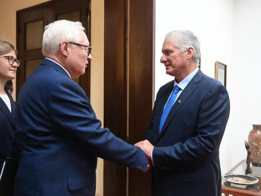 Russian Deputy Minister of Foreign Affairs meets with Cuban President
