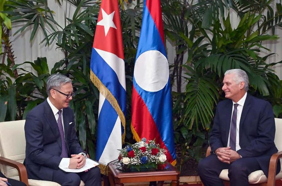 Cuba and Laos pledge to continue expanding their ties
