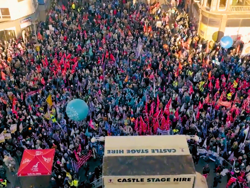 Tens of thousands of public sector workers strike in Northern Ireland